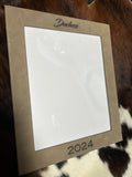 Load image into Gallery viewer, *LIMTED QUANTITY* Engraved Faux Leather Picture Frame