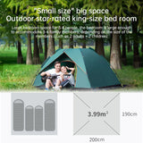 Load image into Gallery viewer, Quick-Deploy Green/White Outdoor Tent, Comfortably Accommodating 3-4 People on Camping Trips