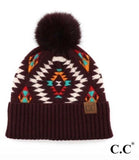 Load image into Gallery viewer, Aztec CC  Beanie w/ Patch *Limited Quantities*