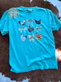 Load image into Gallery viewer, Chicken Bow Comfort Colors Shirt